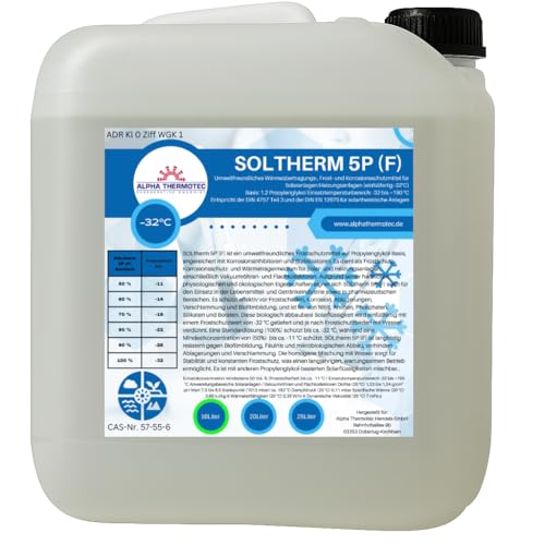 Solarflüssigkeit Gemisch bis -32° C 10 Liter Farblos