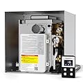 FOGATTI InstaShower 8 Plus RV Tankless Water Heater, 3 Door Size Options (15"x15"/15"x18"/18"x18") for Easy Retrofit, Remote Controller, Propane, Ideal for RV Families & Campers, 12V DC, Gen 3
