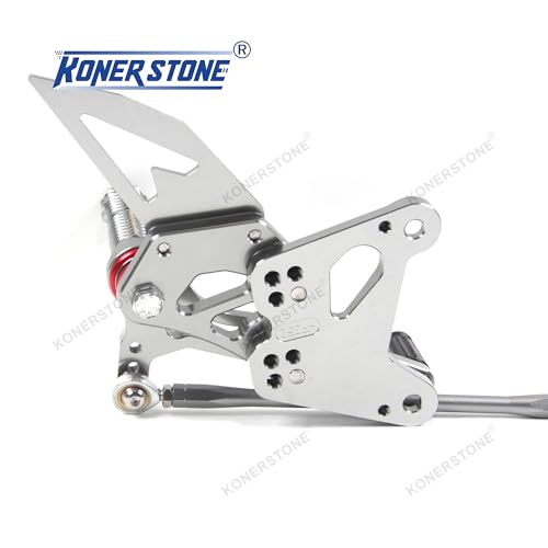 Commandes reculées Ninja ZX6R gris réglables pour repose-pieds pilote - 5