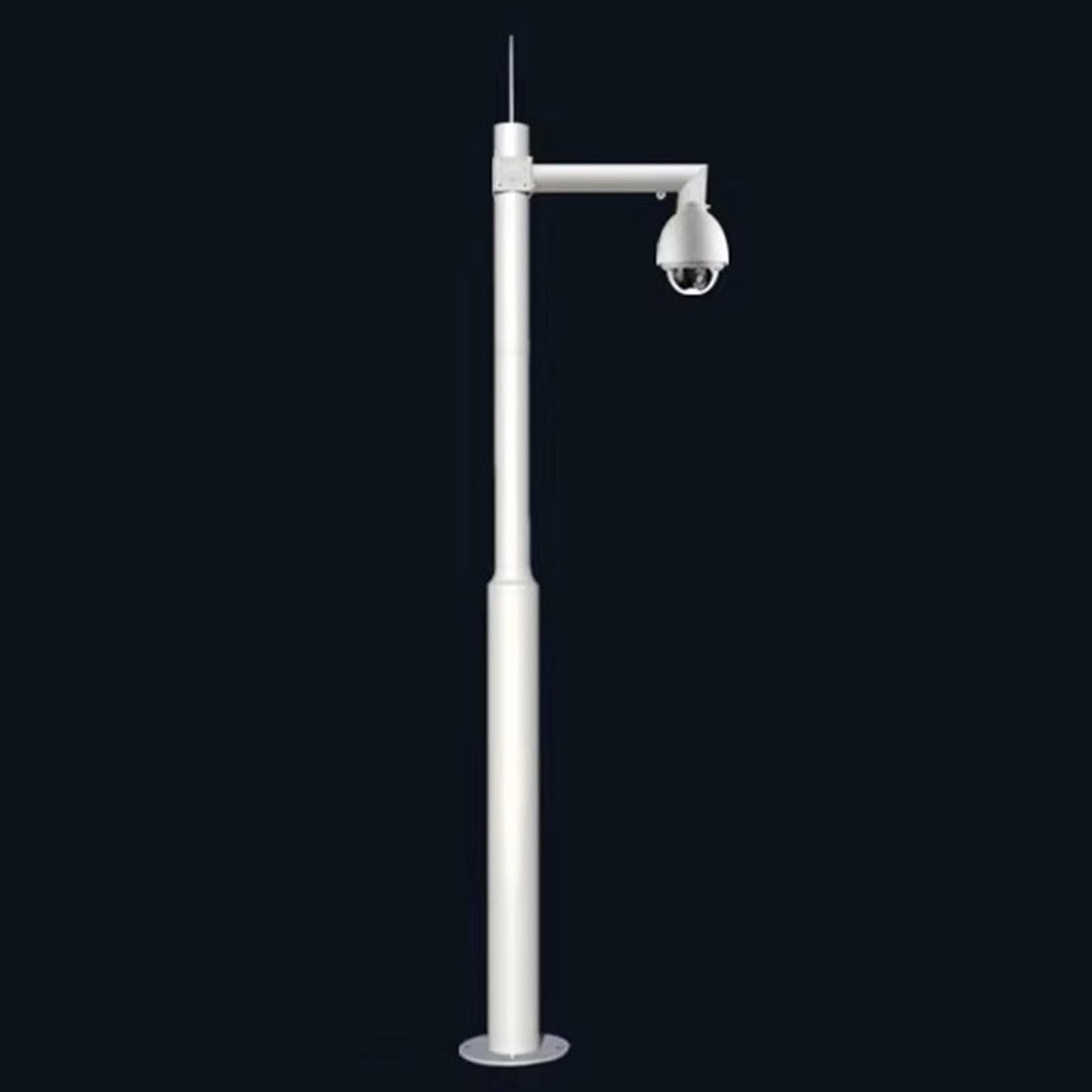 Universal Heavy-Duty Outdoor CCTV Security Camera Mount Bracket Extender Pole,Outdoor Monitor Security Surveillance Cameras Ground Mount Stand, Weatherproof Metal Surveillance Camera Rack Post