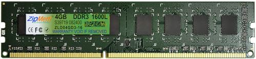 Image of 4GB DDR3 1600MHz Desktop RAM | Desktop -Memory| U-DIMM RAM | Pin-240, Volt - 1.35v /1.5v CL-11 | Long-DIMM | PC3-12800 | 2Rx8 Dual Rank | 3 Year Warranty -(Made in India)