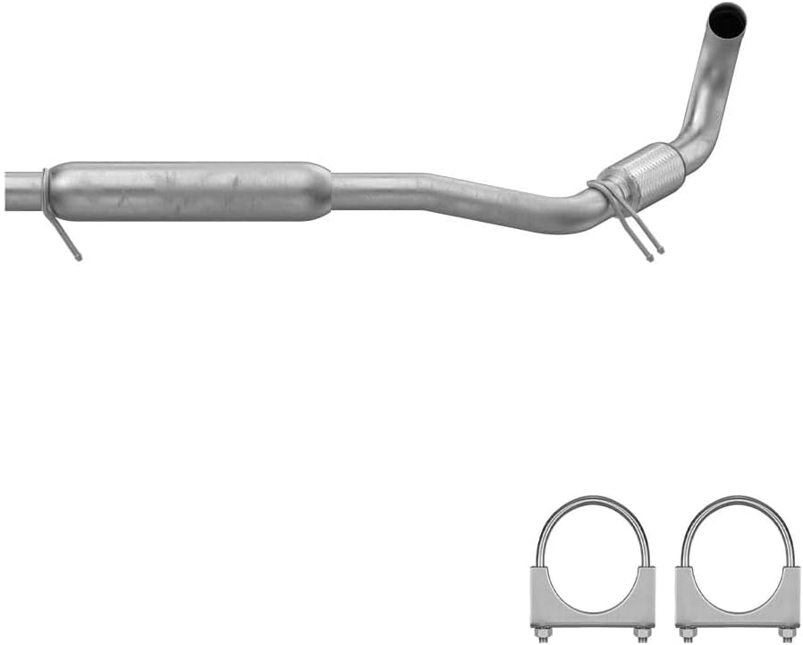 Northeastern Exhaust Aluminized Steel - Exhaust Resonator Compatible with 2011-2017 Town & Country Grand Caravan C/V Routan 3.6L - Include Clamps