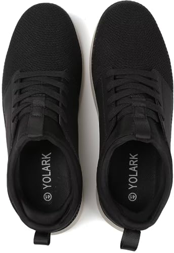 Image of YOLARK Men Casual Dress Shoes Fashion Sneakers Lightweight Breathable Laceless Walking Shoes Gym Tennis Athletic