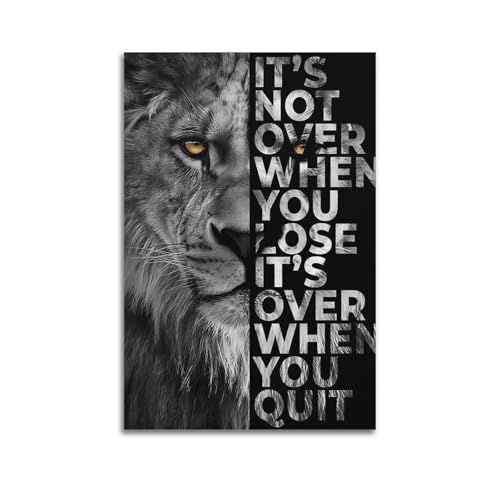 Impression toile lion style vintage pour sublimer votre chambre 60x90