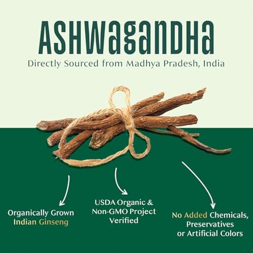 Image of VAHDAM, Organic Ashwagandha Powder (2.47oz /70g) Gluten Free, Non GMO, 100% Raw Ashwagandha Root Powder (Indian Ginseng) | Sealed Fresh At Source