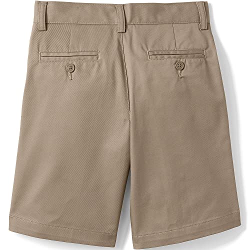 Image of Lands' End School Uniform Boys Plain Front Blend Chino Shorts