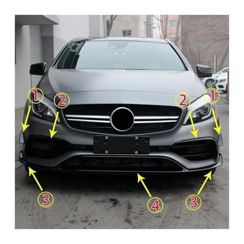 Spoiler de pare-chocs avant Benz W176 pour sorties et rassemblements - 2