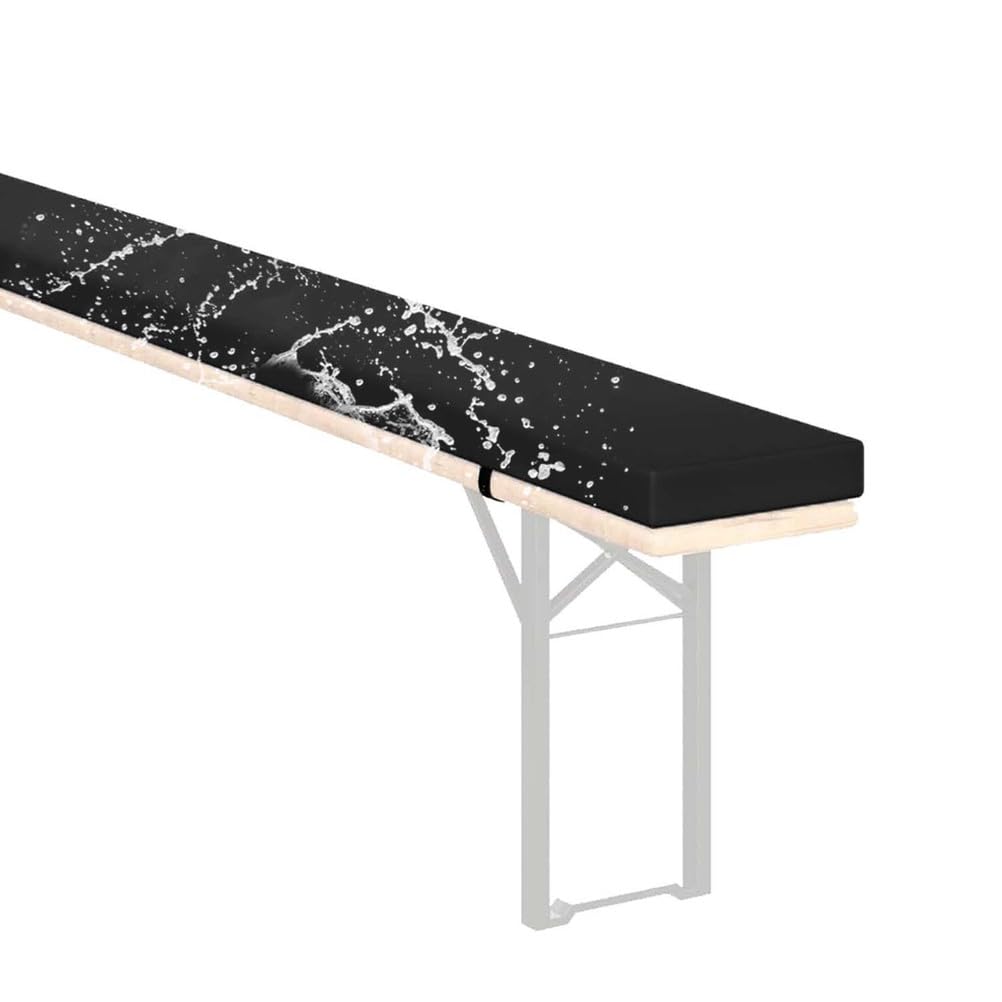 Banc à bière coussins lavables 110x23x3 cm pour bancs de jardin