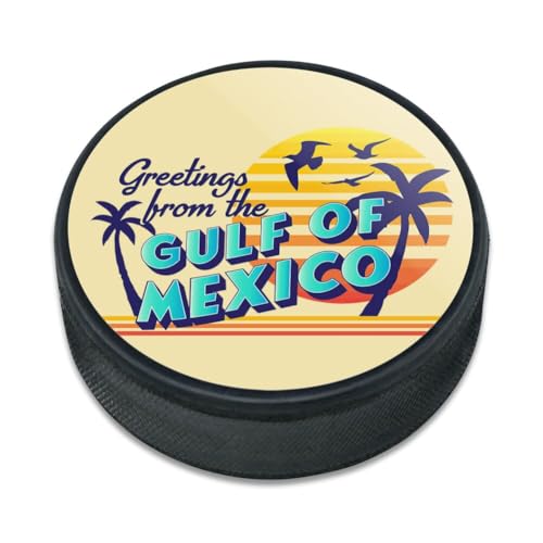 GRAPHICS & MORE Gulf of Mexico Postcard Ice Hockey Puck