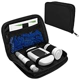ICIMBI Diabetes Supply Case, Diabetic Organizer Carrying Case Kit, Portable Diabetes Testing Kit Case, Blood Glucose Meter Storage Bag