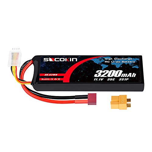 Socokin 3S 11.1V 3200mAh 35C RC Lipo Battery with Deans T Plug