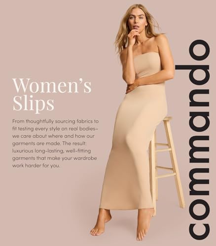 Image of commando - Two-Faced Tech Control Slip Under Dress | Light-Medium Compression Shapewear | Stays in Place For Smooth Fit