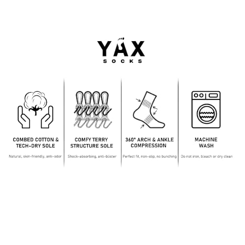 Image of Women's Athletic Socks, Pack of 6, Made with Combed Cotton - Size 9-11