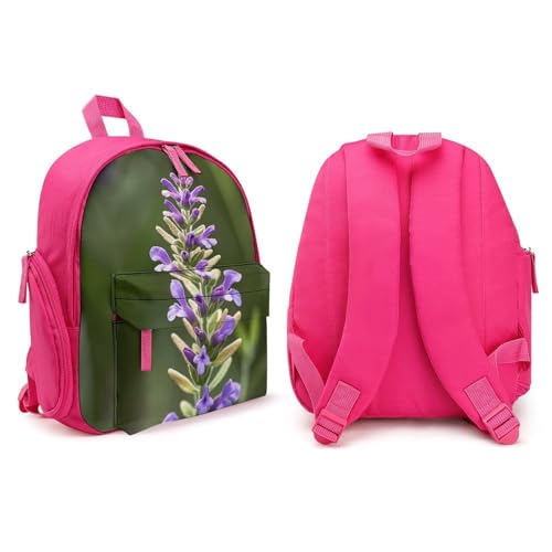 Beige Aesthetic Sage Backpack for Men Women, Durable Small Bookbag Lightweight Daypack for Travel, Hiking, Pink-style4