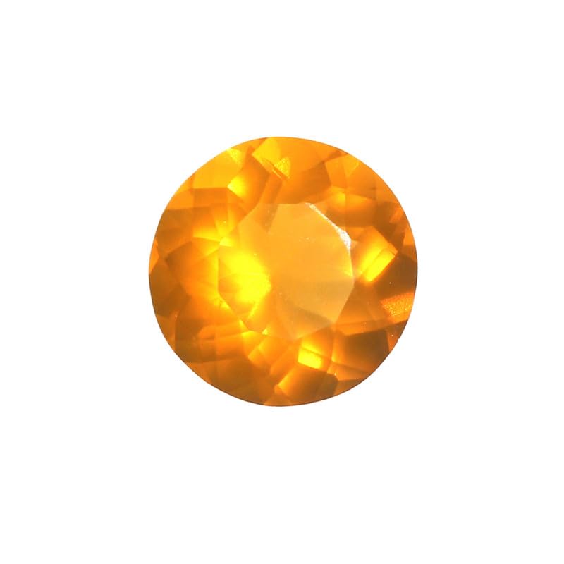 Opale mexicaine naturelle 9mm pierre facettée en vrac 1.97 carats pour bijouterie