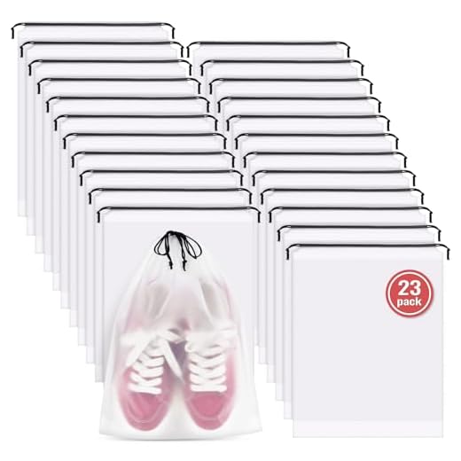 23 Pack Shoe Bags for Travel, 11.8" x 15.7" Waterproof Travel Shoe Bags for Packing,Large Travel Bag for Shoes, Storage Bags Travel Essentials Men for and Women