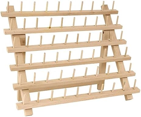 Spools Foldable Wooden Thread Holder Sewing Embroidery Thread Rack