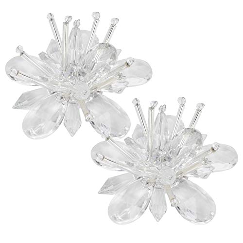 Cikonielf Clips de Zapatos de Flores de Cristal de Flores de Diamantes...
