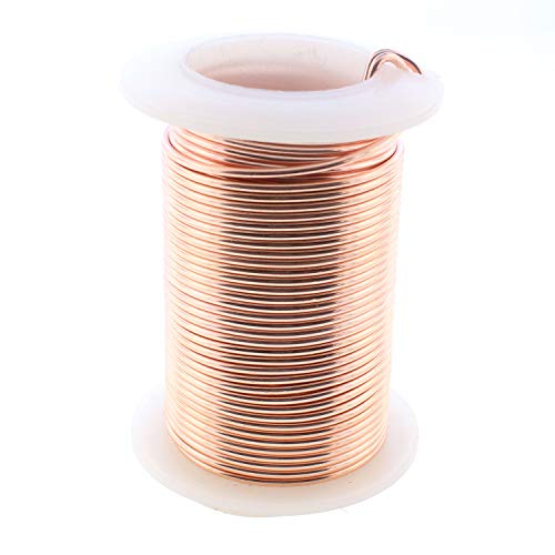 Image of The Beadsmith Wire Elements 16-Gauge Lacquered Tarnish-Resistant Copper Wire for Jewelry Making, 8 Yard, 7.32 Meter Spool (Rose Gold)