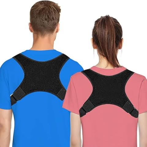 Back Brace Posture Corrector, Posture Corrector for Women and Men Back Brace Adjustable Upper Back Brace for Providing Pain Relief from Neck,Back and Shoulder Cover
