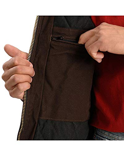Image of Carhartt Men's Big-Tall Quilted Flannel Lined Sandstone Active Jacket