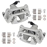 KUSATEC 18B5398 18B5399 Rear Disc Brake Caliper with Bracket fit for Chrysler Town & Country 12-16, Dodge Grand Caravan 12-20, Ram C/V 13-15, Volkswagen Routan 12-14; Both Left & Right side
