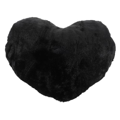 MAGICLULU Schwarzes Herz Plüschkissen