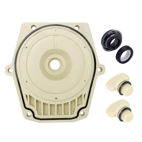 Lomens 074564 25357-300-000 Pump Seal Plate Kit Compatible with Whisperflo and Intelliflo Pool Pump V20-208 Seal Plate Gasket & Shaft Seal PS-1000 & Drain Plugs 071131-192115