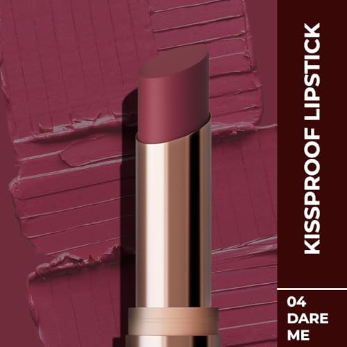 Image of Colorbar Kissproof Lipstick Dare Me Lightweight and Matte texture Vegan,Paraben,Mineral Oil,Sulphate,Cruelty Free 3.7g