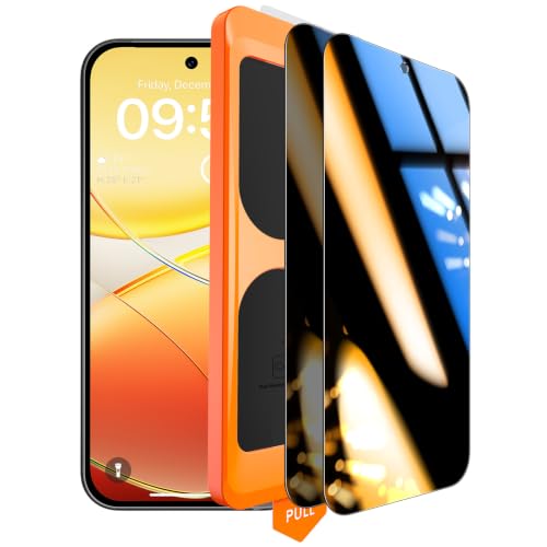 Image of TOCOL for Google Pixel 11 Pro XL Privacy Screen Protector | Easy Installation, 25 Anti Spy, Data Protection, 9H+ Tempered Glass, 11FT Military Grade Shatterproof, Anti-Scratch, 2 Pack