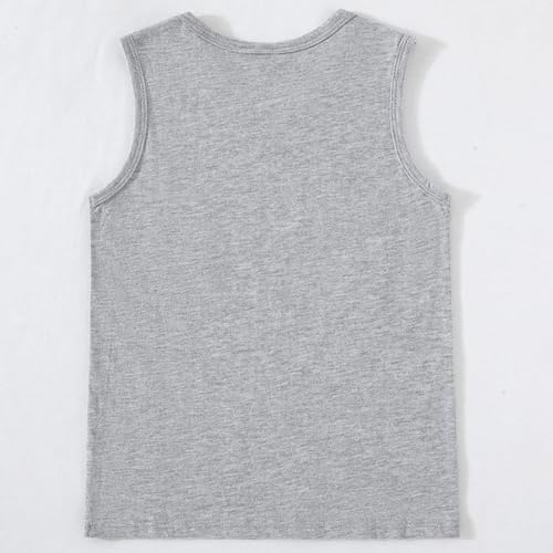 Image of Toddler Boys 4th of July Tank Cotton Kids American Flag Shirts Patriotic Sleeveless Tees Top 2-7 Years