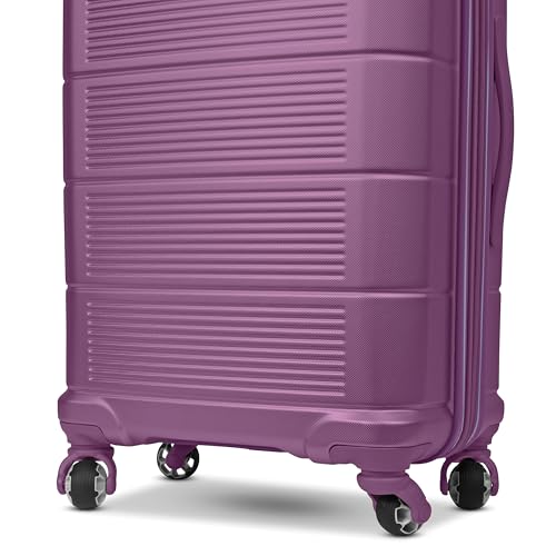 Image of American Tourister Stratum 2.0 Expandable Hardside Luggage with Spinner Wheels, Hyper Violet, Carry-on