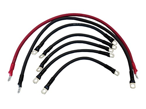 AC/DC WIRE AND SUPPLY E-Z-GO 1994 & UP 4 Gauge 7 pc Golf Cart Battery Cable Set