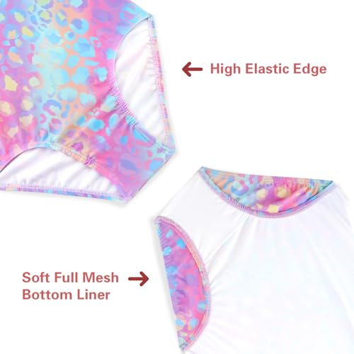 Image of Girls One Piece Swimsuits Summer UPF 50+ Quick Dry Beach Bathing Suit Cross Shoulder Strap Swimwear 2-10 Years
