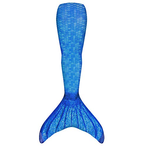 Fin Fun Mermaid Tail Only, Reinforced Tips, NO Monofin, Arctic Blue, Size Adult