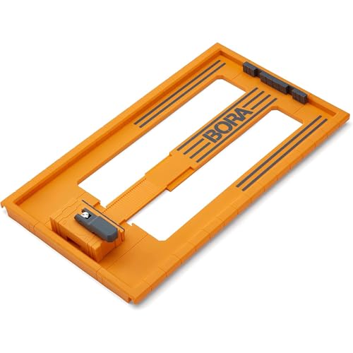 BORA NGX - Placa de sierra circular RT para cortes rectos, diseñada para su uso con sistema de borde de abrazadera Bora NGX y WTX, ajustable para adaptarse a la mayoría de sierras circulares 546001