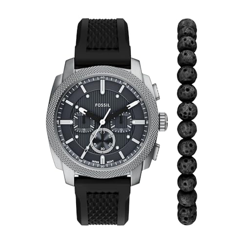 Lista de Fossil Monterrey - los más vendidos. 47 Set reloj con pulsera para hombre Fossil FS6145SET Machine de silicona en color negro