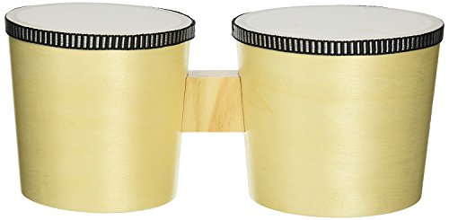 Darice Wood Bongos with Stick, Unpainted, Natural