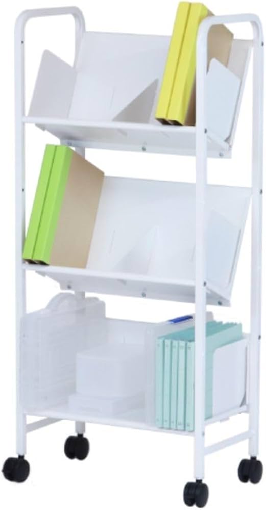 Amazon | YS-K23 平棚・傾斜棚自在スチールラック 3段 | 物品棚・移動
