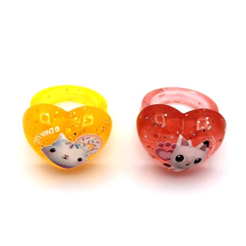 Joytoy Gabby’s Dollhouse Schmuckset: 1 Perlenarmband, 1 Perlenhalskettchen, 2 Ringe - in Geschenkpackung 12x2,5x18,5 cm