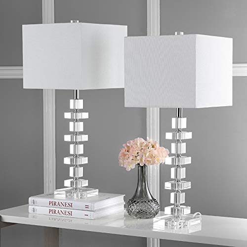 Safavieh LIT4169A-SET2 Lighting Collection Modern Deco 28-Inch Bedroom Living Room Home Office Desk Nightstand Table Lamp Set Of 2 thumb #1