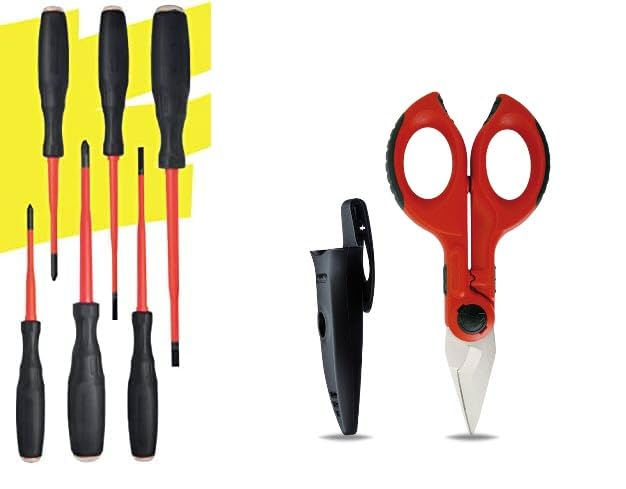 ECI ELETTROFORNITURE INTERCABLE 1399007 Kit 6 giraviti Futur II + Intercable 16020 F1 3 in 1 Forbice