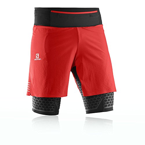 SALOMON Exo Twinskin M Pantalón Corto, Hombre, Rojo (Matador), S