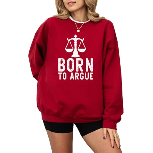 Born to Argue Sweatshirt, Funny Lawyer Pullover, Cozy Law Student Crewneck Sweater, Cute Legal Humor Top, Casual Graphic Outfit, Gift for Attorneys and Debate Lovers Sand3