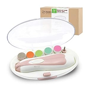 haakaa Baby Nail Trimmer – Safe Electric Baby Nail Clippers | Whisper Quiet Nail File Kit for Newborn | Infant Toddler…