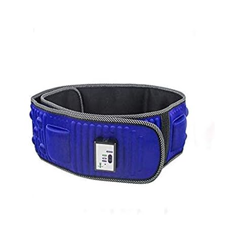 XLYAN Electric Vibrating Slimming Belt, Weight Lose Magnet Belt Massage Exercisewaist/Back/Buttocks/Arms/Legs/Thighs/Shoulders/Belly Fat Burning Heating,Blue Cover