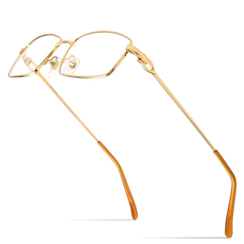 MUTYNE Montura de gafas de aleación para hombre, anteojos cuadrados Retro Vintage, gafas