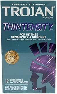 TROJAN Thintensity Ultrasmooth Lubricated Condoms - 12 Count