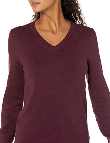 Image of Amazon Essentials Women's Lightweight Long-Sleeve V-Neck Cotton Sweater