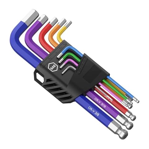 COLFULINE 9 PCS Imperial Allen Key Set Cover